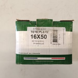 pointe tête plate acier Paté pointerie 16x50