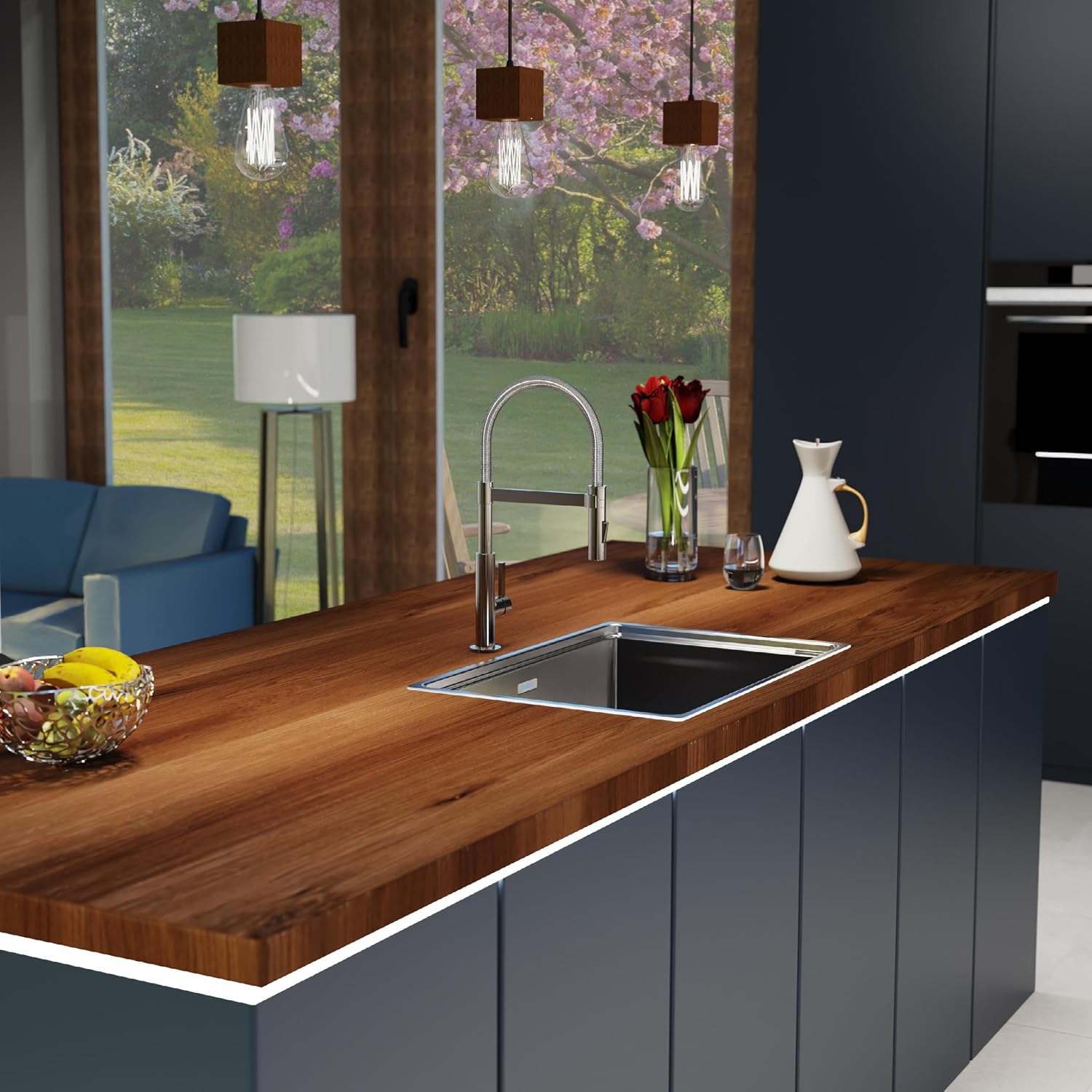 Mitigeur de cuisine Schutte Miami 79142 avec douchette magnétique extensible – Image 2