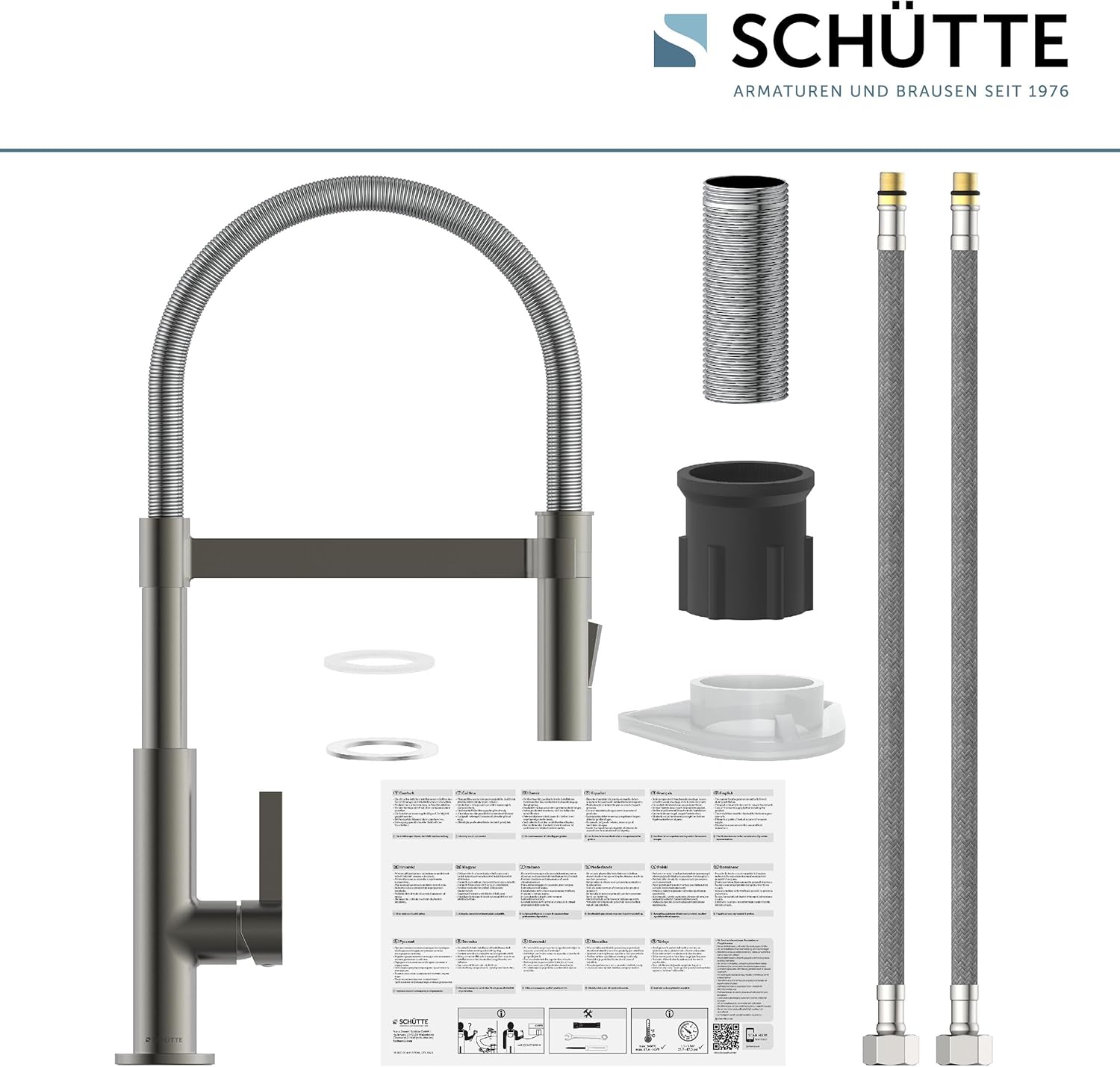 Mitigeur de cuisine Schutte Miami 79142 avec douchette magnétique extensible – Image 5