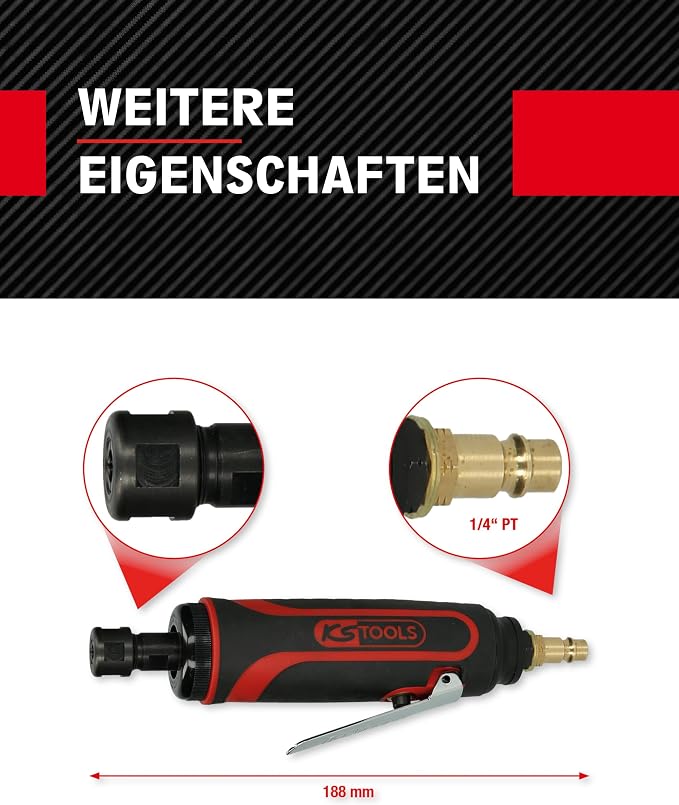 Meuleuse droite pneumatique KS Tools 515.5410 – Image 3