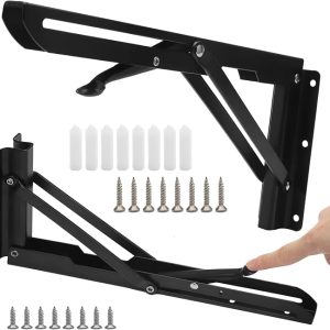 lot de 2 support d'étagère mural pliante